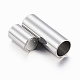 Smooth 304 Stainless Steel Magnetic Clasps with Glue-in Ends STAS-H402-21P-4mm-2