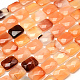 Faceted Rectangle Natural Carnelian Beads Strands G-R304-09-1
