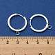 201 Stainless Steel Huggie Hoop Earrings Findings STAS-A167-01H-S-3