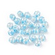 Perles en émail acrylique craquelé irisé arc-en-ciel OACR-I003-07-4