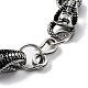 Bracelets à maillons serpent en alliage rétro pour femmes et hommes BJEW-L684-009AS-3
