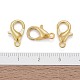 Zinc Alloy Jewelry Findings Golden Lobster Claw Clasps X-E105-G-5