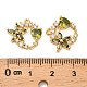 Латунные микро проложить кубического циркония подвески KK-B142-10G-02-3
