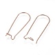 Ion Plating(IP) 304 Stainless Steel Hoop Earrings Findings Kidney Ear Wires STAS-L216-22A-RG-2