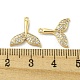 Pendentifs avec zircon cubiques à micro-pavés en laiton KK-H460-40G-3