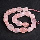 Pépites naturel rose de perles de quartz brins G-D770-11-2
