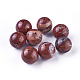 Perles de jaspe rouge naturelle G-G790-10-1
