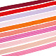 Benecreat 30m 10色フラットポリエステルゴムコード  ゴムバンド  服飾材料  10本のメタリック線ツイストタイ付き  ミックスカラー  15mm  3メートル/色について OCOR-BC0006-33B-1