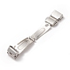Rectangle 201 Stainless Steel Watch Band Clasps STAS-F067-14-3