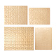 4 pièces 4 style presse à chaud papier puzzle d'artisanat de transfert thermique DIY-TA0003-58B-1
