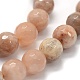 Chapelets de perles de sunstone naturelle naturelles G-G763-02-8mm-3