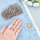 PandaHall 560pcs Open Jump Rings Bails 4 Sizes Triangle Open Jump Rings Silver Pinch Bails Hanger Connectors Pendant Buckle for Christmas Tree Decoration Keychain Bracelet Earring Jewellery Making FIND-PH0005-63-5