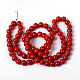 Round Painted Glass Beads Strands X-DGLA-R003-10mm-25-3