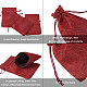 Benecreat 30шт 6 цвета мешковины мешковины с шнурком джутовые подарочные пакеты мешок ювелирных изделий для свадебной вечеринки рождество и diy craft-14x10 см (5.5x 3.9 дюйма) ABAG-BC0001-10-5