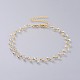 Glass Beads Choker Necklaces NJEW-JN02500-2