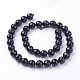 Brins de perles d'onyx noir naturel G-E145-10mm-3B-2