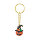Halloween Theme Alloy Enamel Pendant Keychain KEYC-JKC00472-2
