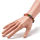 Natural Dyed Chip Shell Beads Stretch Bracelets BJEW-JB06395-02-3