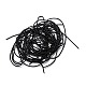 フレンチワイヤーギンプワイヤー  柔軟な丸銅線  刺繡プロジェクトやジュエリー作りのためのメタリック糸  ブラック  18ゲージ（1mm）  10 G /袋 TWIR-Z001-04N-2