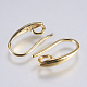 Brass Earring Hooks X-KK-F737-49G-RS-2