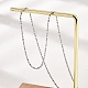 Ожерелья из латунной шариковой цепи KK-P304-03P-2