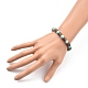 Natural Howlite Stretch Bracelets BJEW-JB05359-04-3