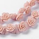 Rose Flower Resin Beads X-RESI-G004-8-1