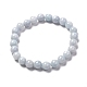 Ensemble de bracelet extensible en perles d'aigue-marine naturelle pour homme femme fille cadeau BJEW-JB06709-3