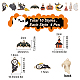 SUNNYCLUE 1 Box 40Pcs 10 Style Enamel Halloween Charms Ghost Charms Bat Charms for Jewelry Making Cat Broomstick Skeleton Charms Haunted House Jack-O'-Lantern Earrings DIY Supplies Halloween Decor FIND-SC0002-68-2