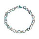 Placage sous vide à la mode 304 bracelets à chaîne torsadée latérale en acier inoxydable STAS-A028-B073M-1