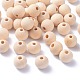 Perles en bois naturel non fini WOOD-Q008-12mm-LF-1