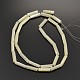 Natural White Mother of Pearl Shell Column Beads Strands SSHEL-E551-34-2