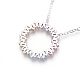 Ожерелье с кулоном из кубического циркония NJEW-O105-01A-P-2
