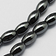 Non magnetici perle ematite sintetico fili X-G-Q896-9x6mm-2