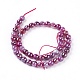Chapelets de perles en agate à rayures naturelles/agates à bandes G-E537-01B-01-2