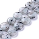 Fili di perle di diaspro / kiwi di sesamo naturale G-G805-D13-2