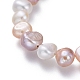 Conjuntos de pulseras de perlas de agua dulce naturales BJEW-JB05122-7