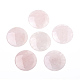 Natural rosa de cabuchones de cuarzo G-L553-22A-1