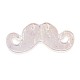 Platinum Alloy Enamel Mustache Pendant Links ENAM-J294-01P-2