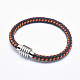 Braided Microfiber Leather Cord Bracelets BJEW-G591-B-2