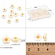 Perles de coquillage d'eau douce naturelles avec émail orange SHEL-CJ0001-25-2