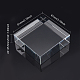 Basi espositive quadrate in vetro trasparente AJEW-WH0245-15B-2