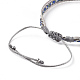 Unisex verstellbare geflochtene Perlenarmbänder BJEW-J181-10A-4