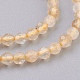Chapelets de perles de citrine naturelle G-F568-123-2mm-3