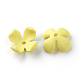 4-pétale bouchons acrylique opaque de perles SACR-Q185-01A-1