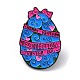 Œuf de Pâques avec épingles en émail coeur JEWB-Q040-01A-1