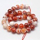 Natural Fire Agate Beads Strands G-L084-12mm-11-3