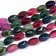Dyed Natural Agate Twist Beads Strands G-P100-07-1