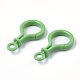 Opaque Solid Color Bulb Shaped Plastic Push Gate Snap Keychain Clasp Findings KY-T021-01G-3