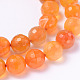 Dyed Natural Agate Round Bead Strands G-L377-38-10mm-1